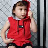 Josh CRKD Tank - Red/Grey