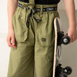 Brooklyn Casual Pants with Belt - Khaki