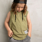 Liam Detailed Tank - Khaki