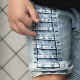 Knox CS Tee & Denim Detail Pocket Short Set
