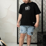 Knox CS Tee & Denim Detail Pocket Short Set