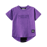 Lennox Detailed Back Tee - Purple Wash