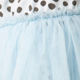 Leopard Shorts Sleeve Tutu - Blue