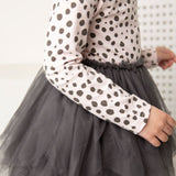 Leopard Long Sleeve Tutu - Pink