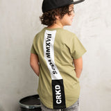 Liam Detailed Back Tee - Khaki