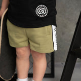Liam Detailed Shorts - Khaki