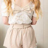 Amanie Shorts with Belt - Beige