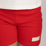 London Ribbed Shorts - Red