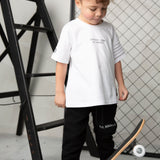 Carter Detailed Sleeve Tee - White