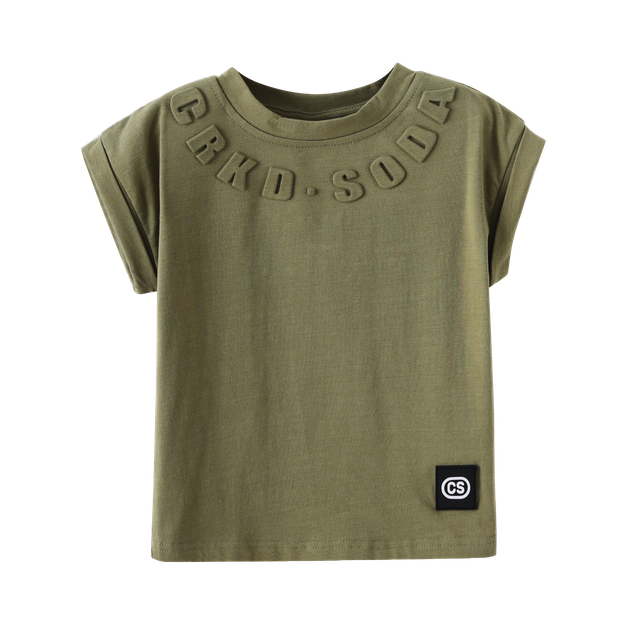 Luna Tee - Khaki-T-Shirts-Cracked Soda