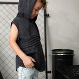 Mateo Hooded Tank - Washed Ash