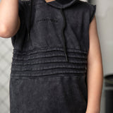 Mateo Hooded Tank - Washed Ash