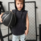 Mateo Hooded Tank - Washed Ash