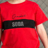 Maxwell Mesh Detail Tee - Red