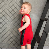 Maxwell Summer Romper - Red