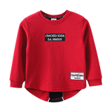 Maxwell Detailed Back Crew - Red