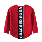 Maxwell Detailed Back Crew - Red