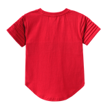 Maxwell Mesh Detail Tee - Red