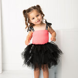 Mila Ruched CS Tutu - Pink/Black