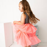 Mila CS Layered Tutu - Grey/Pink