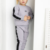 Milo Black Strip Trackpant Mist