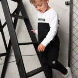 Alfie Detailed Tee - White/Black