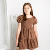 Skylar Puff Sleeve Dress - Mocha