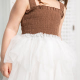Skylar Summer Tutu - Mocha/White
