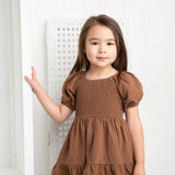 Skylar Puff Sleeve Dress - Mocha