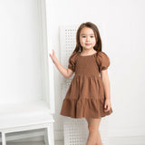 Skylar Puff Sleeve Dress - Mocha