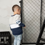 Archie Detailed Crew - Navy/Oat