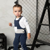 Archie Overall Set - Navy/Oat