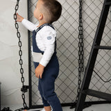Archie Overall Set - Navy/Oat