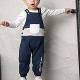 Archie Overall Set - Navy/Oat