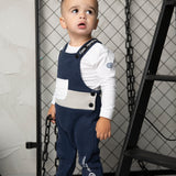 Archie Overall Set - Navy/Oat