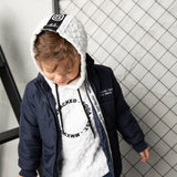 Archie Detailed Puff Jacket - Navy