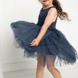 Summer Rib Straight Tutu - Navy