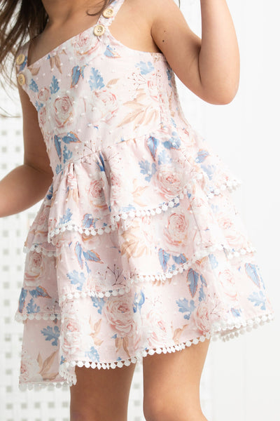Nora Layered Dress - Floral – Cracked Soda