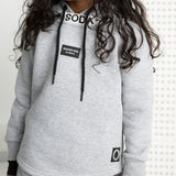 Nova Detailed Hoodie - Grey Marle
