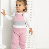 Nova Detailed Overalls Set - Blush