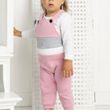 Nova Detailed Overalls Set - Blush