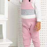 Nova Detailed Overalls Set - Blush