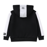 Onyx Detailed Hoodie & Trackpant Set - Black & White