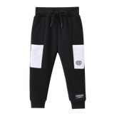 Onyx Detailed Hoodie & Trackpant Set - Black & White
