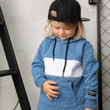 Oscar Textured Hoodie - Blue