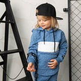 Oscar Textured Hoodie - Blue