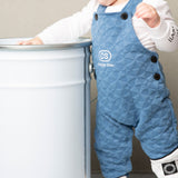Oscar Textured Overall Set - Blue