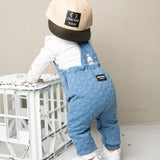 Oscar Textured Overall Set - Blue