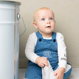 Oscar Textured Overall Set - Blue