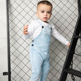 Ash Detailed Overall Set - Ice Blue